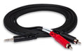 Hosa Stereo Breakout Cable 3.5mm TRS to Dual RCA