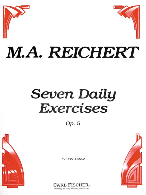 Seven Daily Exercises, Op. 5 - Flute - Reichert