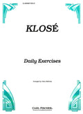 Daily Exercises for Clarinet - Klose/Bettoney