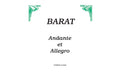 Andante et Allegro - Trombone and Piano - Barat