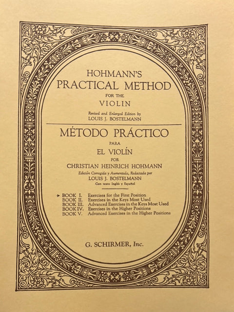 Hohmann’s Practical Method for the Violin