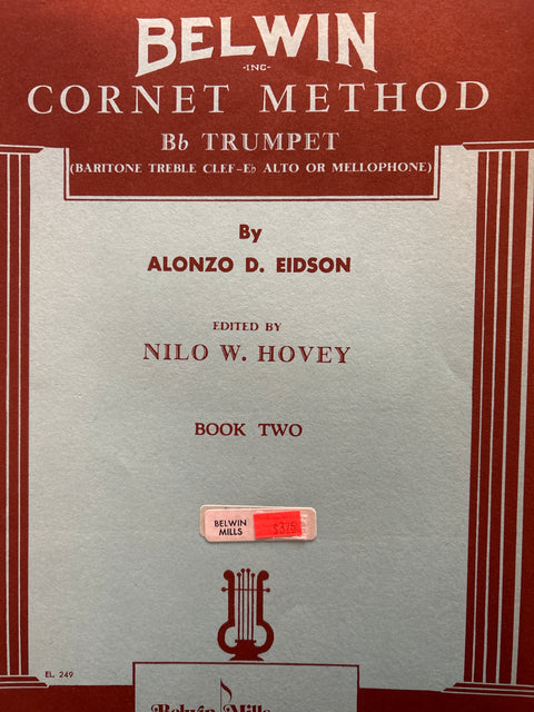 Belwin Cornet Method (Bb Trumpet, Baritone Treble Clef) - Book Two - Eidson/Hovey*
