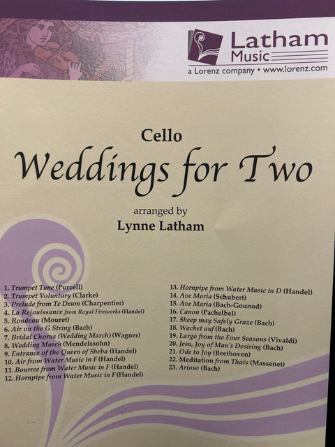 Weddings for Two - Cello - L. Latham