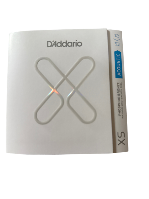 D’Addario Guitar Strings - Light Guage - Phosper Bronze - XS - Coated - 12-53