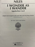 I Wonder as I Wander - Low Voice - Niles / Horton