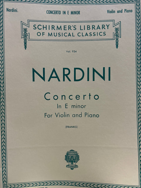 Concerto in E minor for Violin - Nardini/Franko