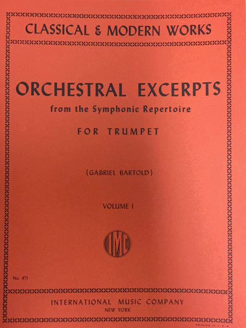 Orchestral Excerpts from the Symphonic Repertoire for Trumpet - Classic & Modern Works - Volume II - Bartold