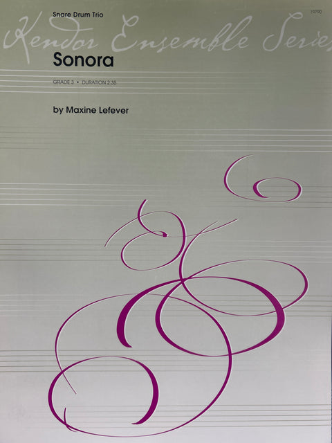 Sonora - Grade 3 - Snare Drum Trio - Lefever