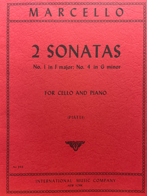 Two Sonatas - Cello - Marcello