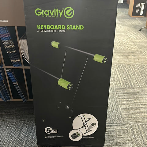 Gravity X-Form Double Keyboard Stand - GKSX2