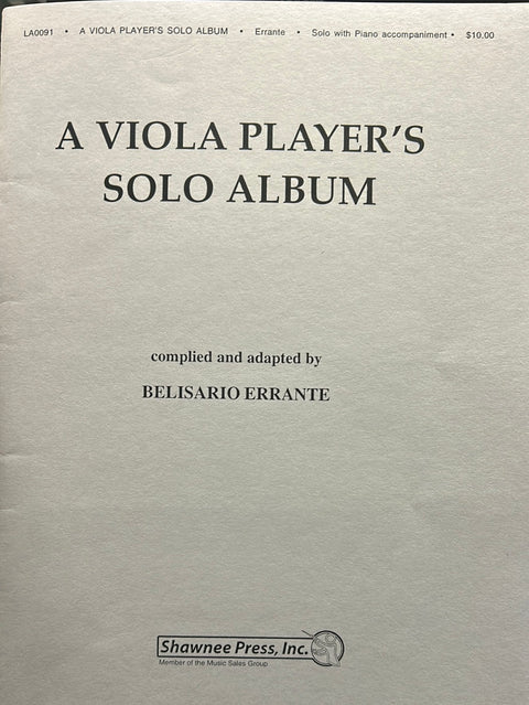 A Viola Player's Solo Album - B. Errante