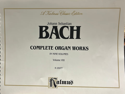 Complete Organ Works Vol. 8 - Bach