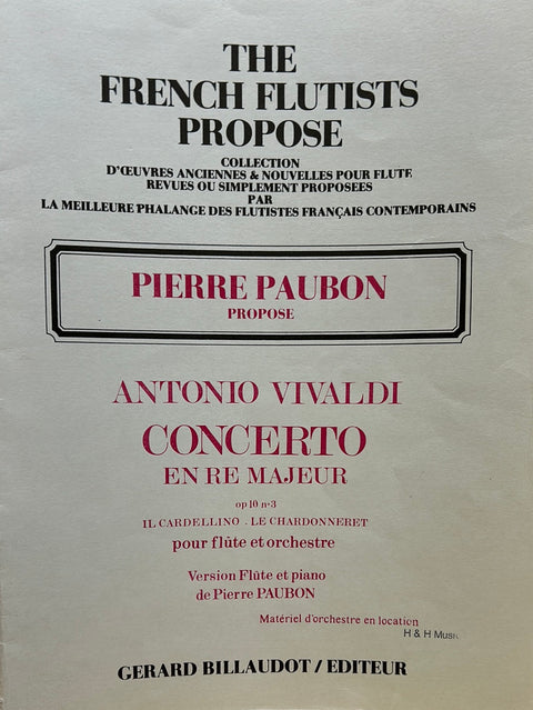 Concerto in D Major, Op. 10 No. 3 for Piccolo/Flute - Vivaldi/Paubon*