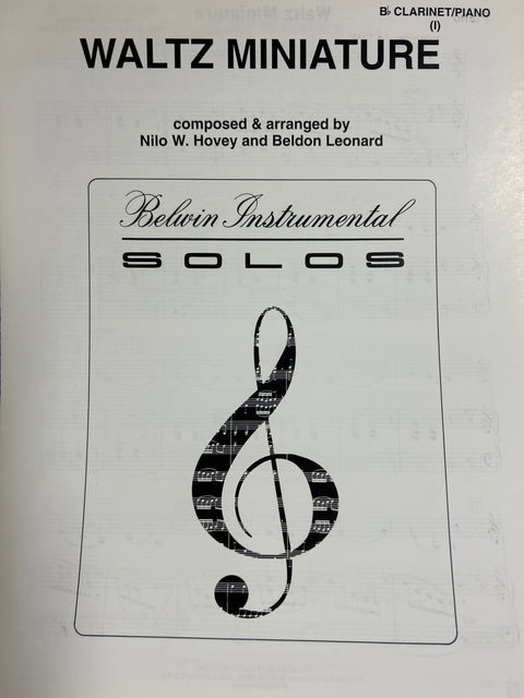 Waltz Miniature - Clarinet - Hovey/Leonard