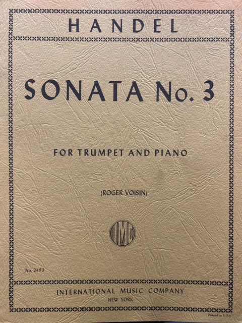 Sonata No. 3 - Trumpet - Handel/Voisin