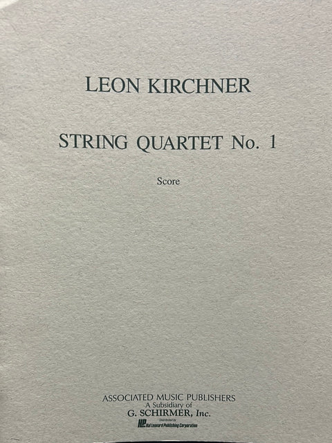 String Quartet No. 1 - Score - L. Kirchner