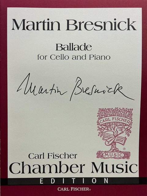 Ballade for Cello and Piano - M. Bresnick