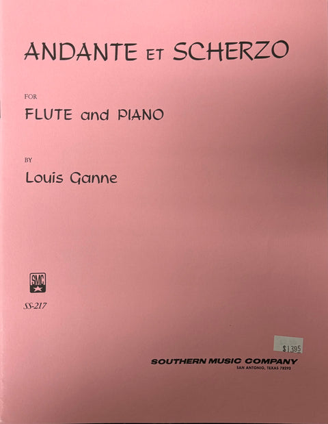 Andante Et Scherzo for Flute and Piano - Ganne