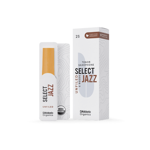 D'Addario Select Jazz Tenor Saxophone Reeds, Unfiled