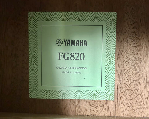 Yamaha Acoustic Guitar - FG820