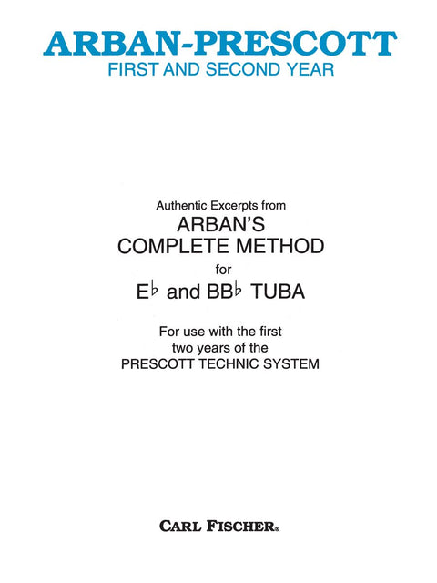 Authentic Excerpts from Arban's for Eb and BBb Tuba - Arban/Prescott