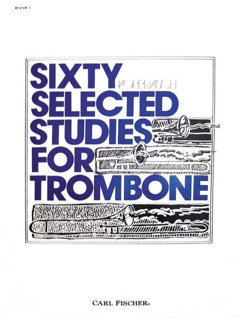 Sixty Selected Studies for Trombone - Book I - Kopprasch