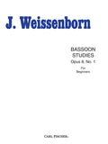 Bassoon Studies, Op. 8, No. 1 - Volume I - Weissenborn