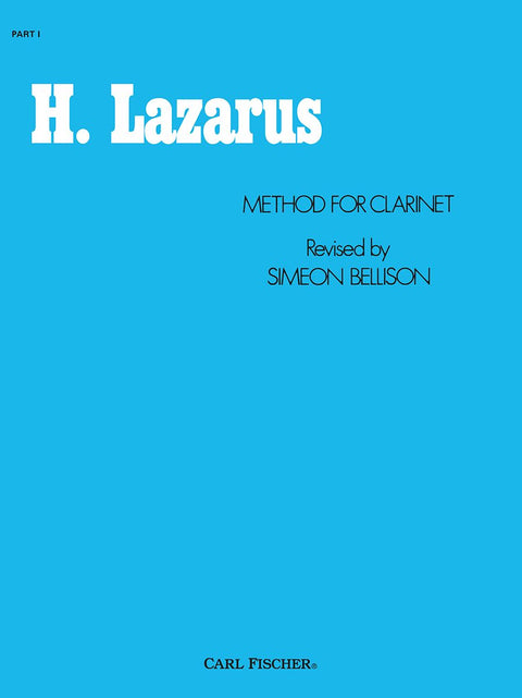 Method for Clarinet - Part I - Lazarus / Bellison