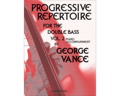 Progressive Repertoire for the Double Bass Piano Accompaniment - Vance