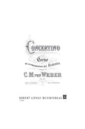 Concertino in E Major, Op. 45 for French Horn- C.M.v. Weber