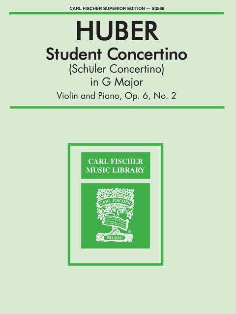Student Concertino In G Major - Violin - Huber