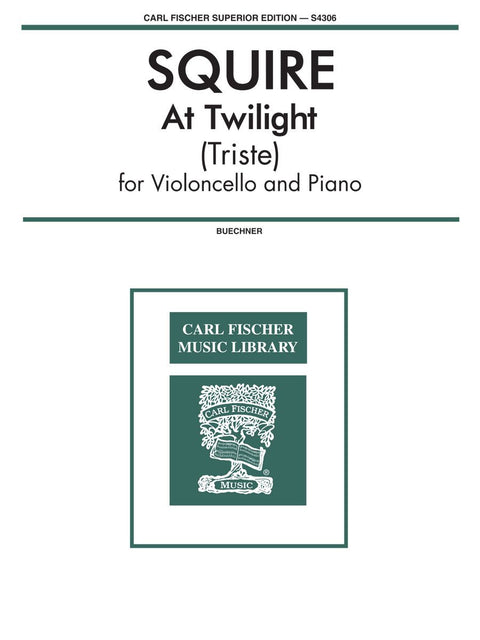 At Twilight (Triste) - Cello - Squire