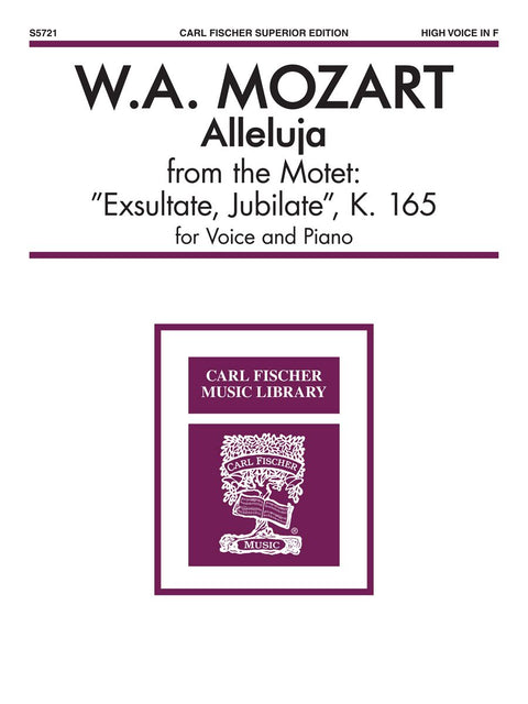 Alleluja, K. 165, High Voice - Mozart