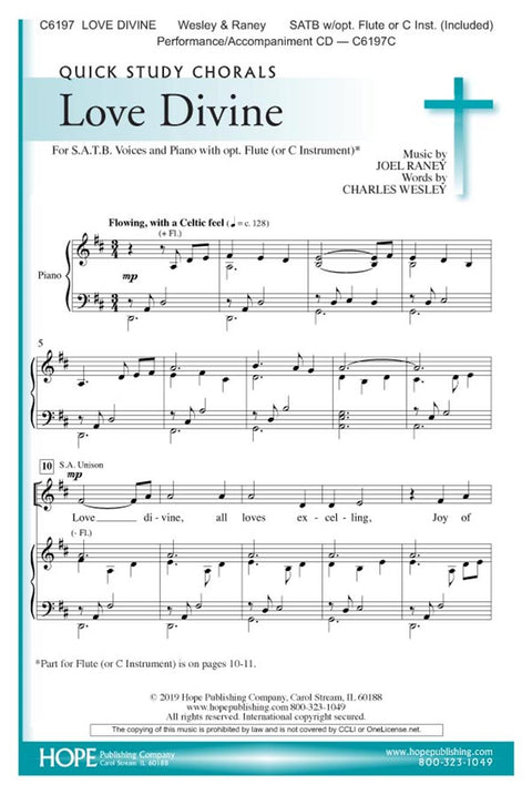 Love Divine - SATB - Raney / Wesley