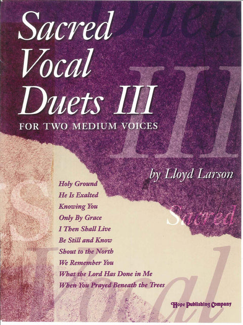 Sacred Vocal Duets for High and Low Voice - Larson - H & H Music