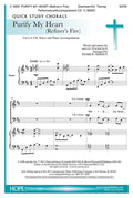 Purify My Heart (Refiner's Fire) - SATB - Doerksen / Tierney