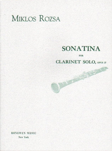 Sonatina op. 27 - Clarinet - M. Rozsa