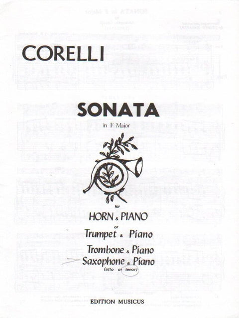 Sonata in F Major - Trumpet/Tenor Saxophone - Corelli