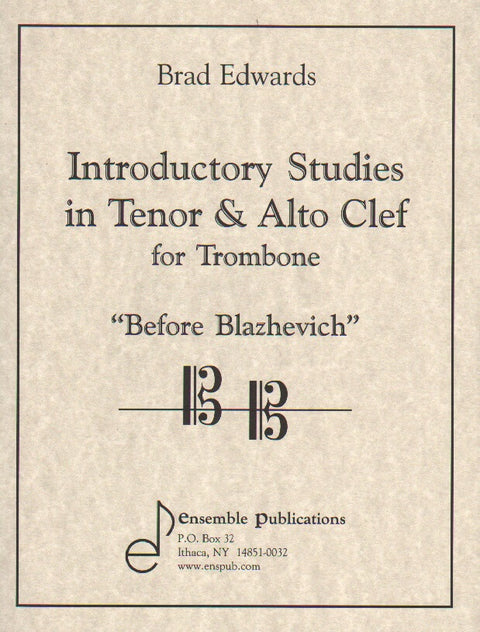 Introductory Studies in Tenor & Alto Clef for Trombone - Edwards