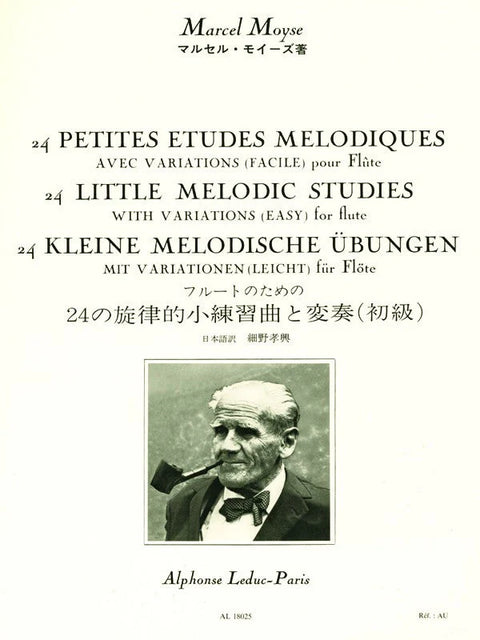 24 Little Melodic Sudies with Variations (Easy) for Flute -  Marcel Moÿse