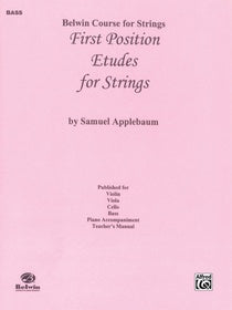 Belwin Course for Strings - Bass - First Position Etudes for Strings - Applebaum