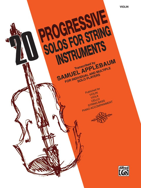 20 Progressive Solos for String Instruments - S. Applebaum