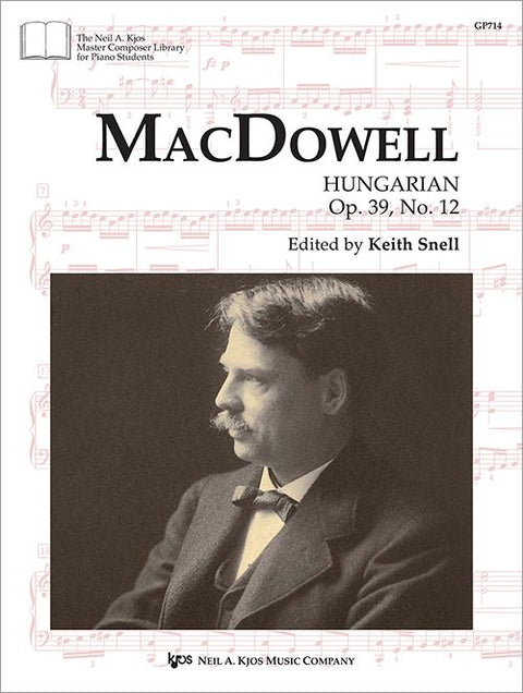 Hungarian, Op. 39, No. 12 - Piano - MacDowell/Snell