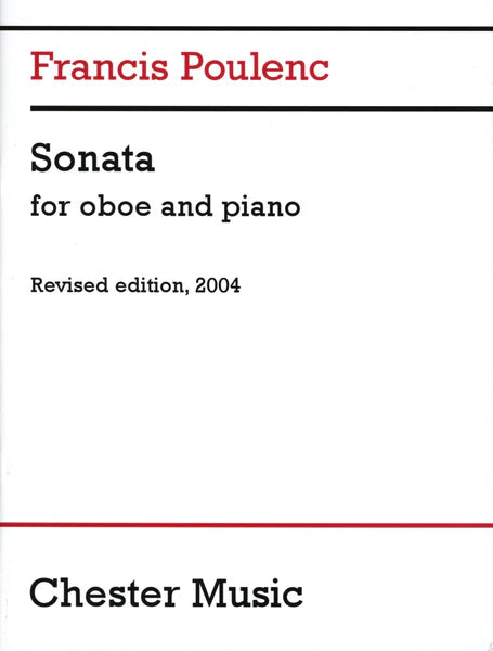 Sonata for Oboe and Piano - Revised edition, 2004 - Poulenc