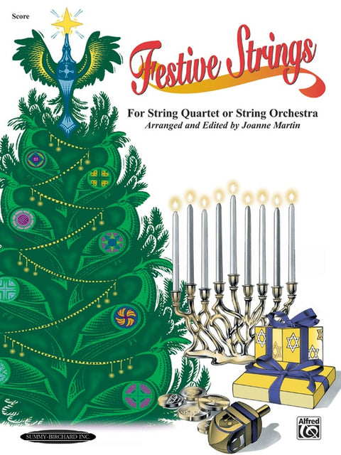 Festive Strings for String Quartet or Orchestra Score - J. Martin