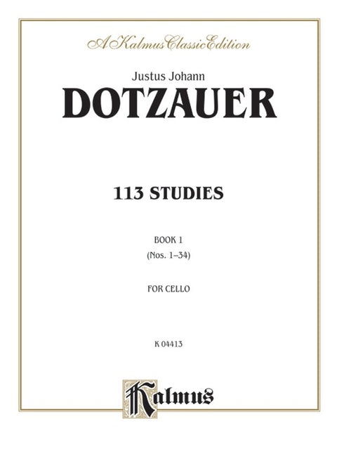 113 Studies for the Cello - Dotzauer