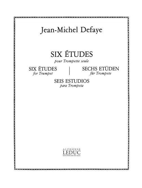 Six Etudes for Trumpet - Defaye