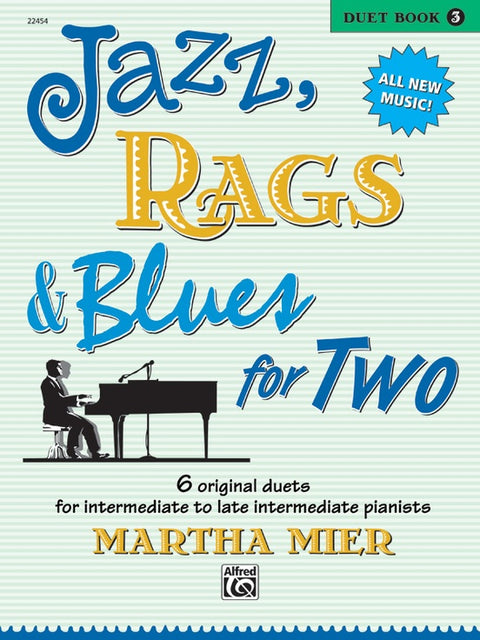 Jazz, Rags, and Blues for Two Book 3 - Piano - Mier