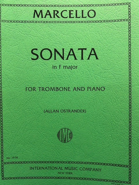 Sonata in F Major - Trombone - Marcello/Ostrander