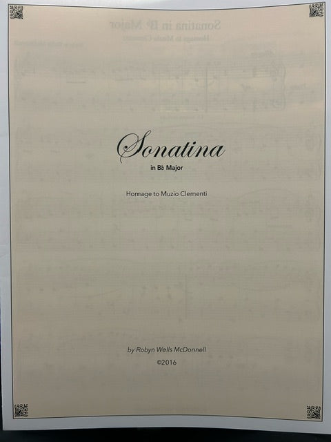 Sonatina in Bb Major - R. W. McDonnell